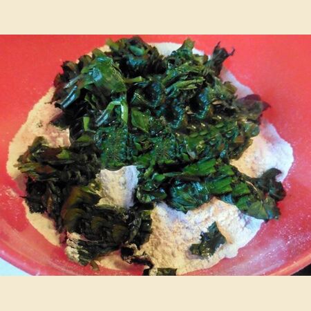 Chapatti Or Roti With Wild Garlic Leaves 
