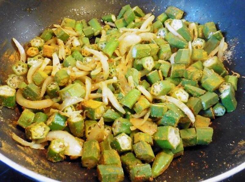 Basic Recipe For Vegetable Bhaji/Sabji 1, With Onions and Garlic - picture
