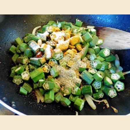 Basic Recipe For Vegetable Bhaji/Sabji 1, With Onions and Garlic