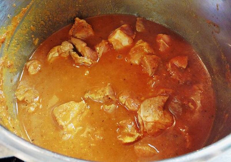Lamb Curry-A Quick Pressure Cooker One Pot Recipe - picture